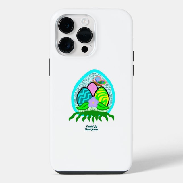 Funda Para iPhone Delightful Easter Eggs Apple iPhone 14 Pro Max (Reverso )