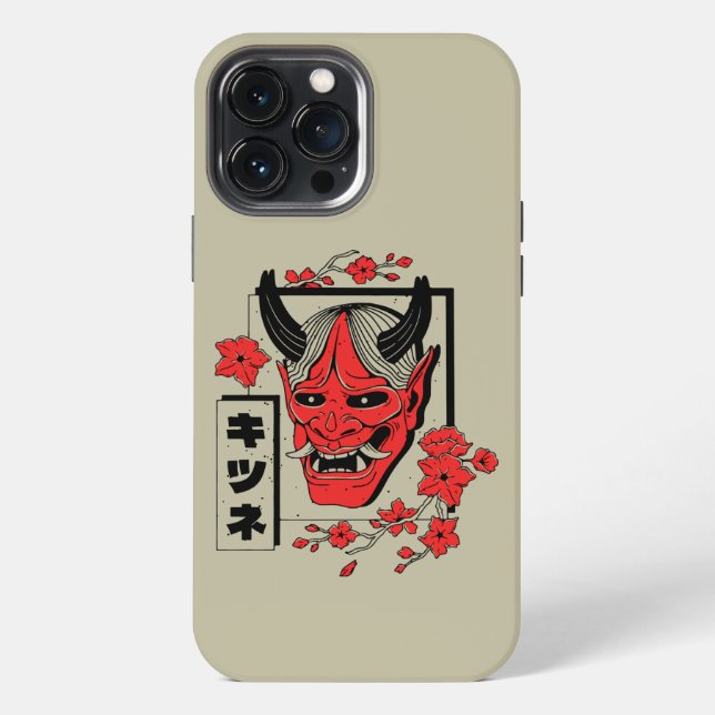 Funda Para iPhone demonio japonés (Reverso )