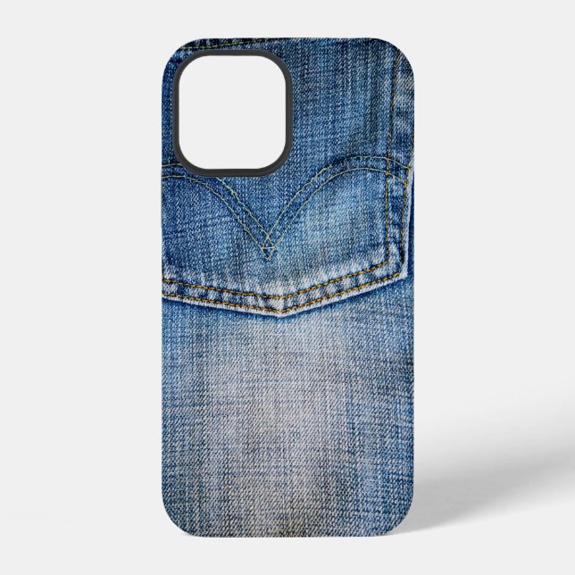 Funda Para iPhone Denim azul (Reverso )