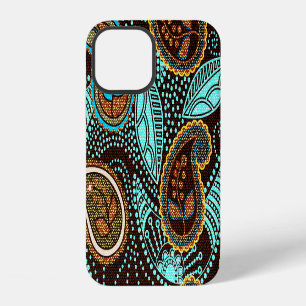 Funda Para iPhone 12 Denim Paisley: Patrón de textura de jeans sin cost