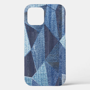 Funda Para iPhone 12 Denim Urbano: Parche con rayas deshilachadas.