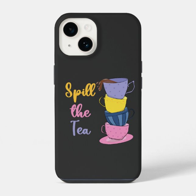 Funda Para iPhone Derrame El Té - Té Drinker (Reverso )