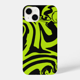 Funda Para iPhone 14 Derrame - Lime Green y Black