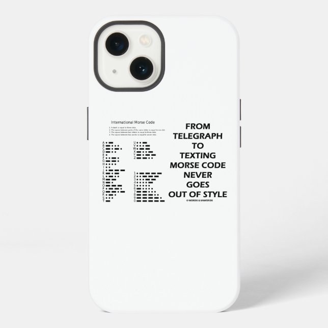 Funda Para iPhone Desde El Telégrafo A Los Textos De Morse Code Nunc (Reverso )