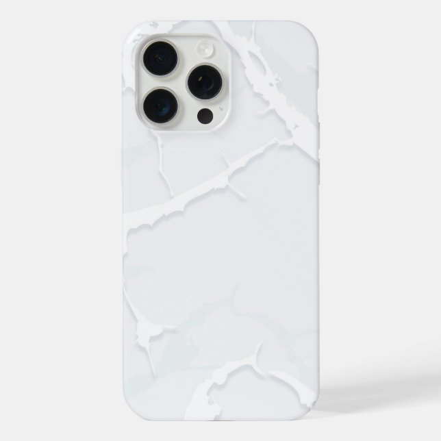 Funda Para iPhone Desecho de mármol blanco elegante (Reverso )