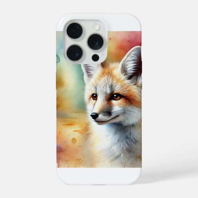 Funda Para iPhone Desert Fox Serenity 220824AREF113 - Watercolor (Reverso )