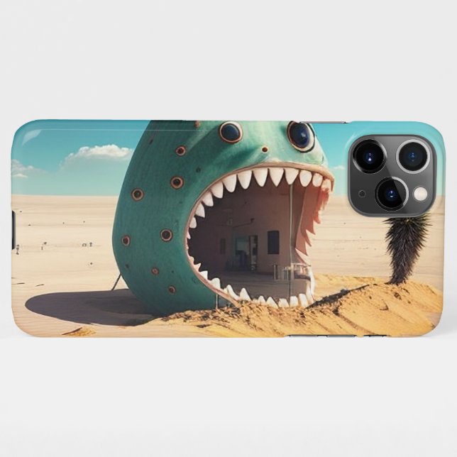 Funda Para iPhone Desert monster house (Reverso horizontal)
