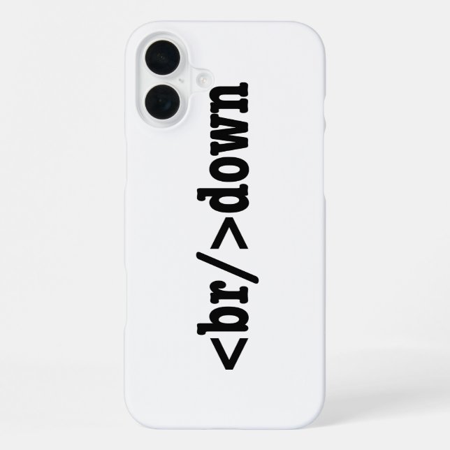 Funda Para iPhone desglose Código HTML (Reverso )