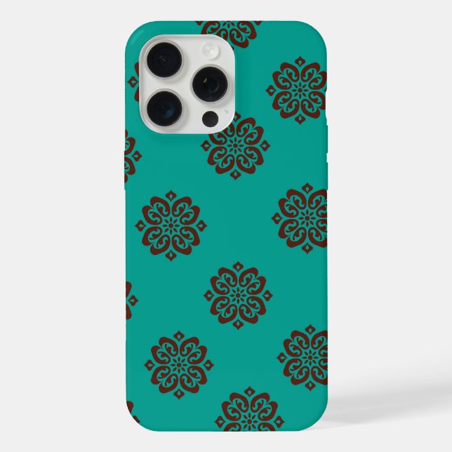 Funda Para iPhone "Desplazamientos de Crimson - Elegancia audaz" (Reverso )