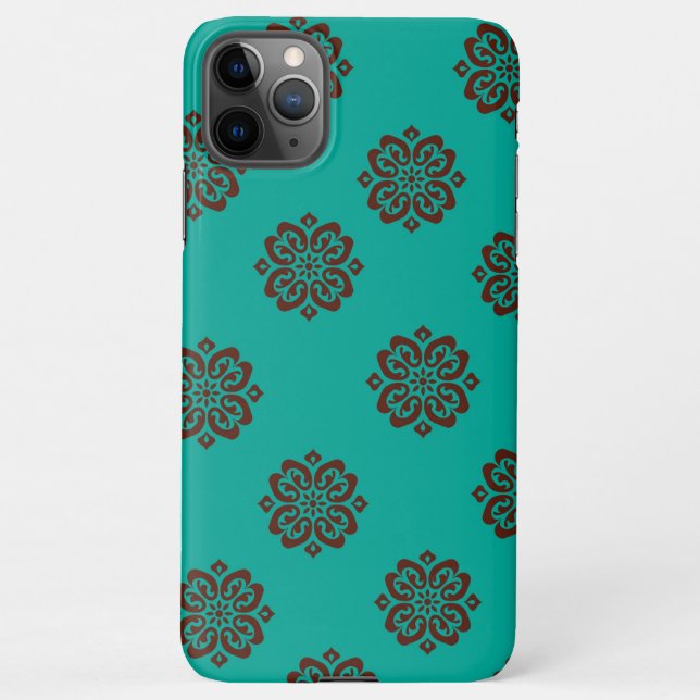 Funda Para iPhone "Desplazamientos de Crimson - Elegancia audaz" (Reverso)