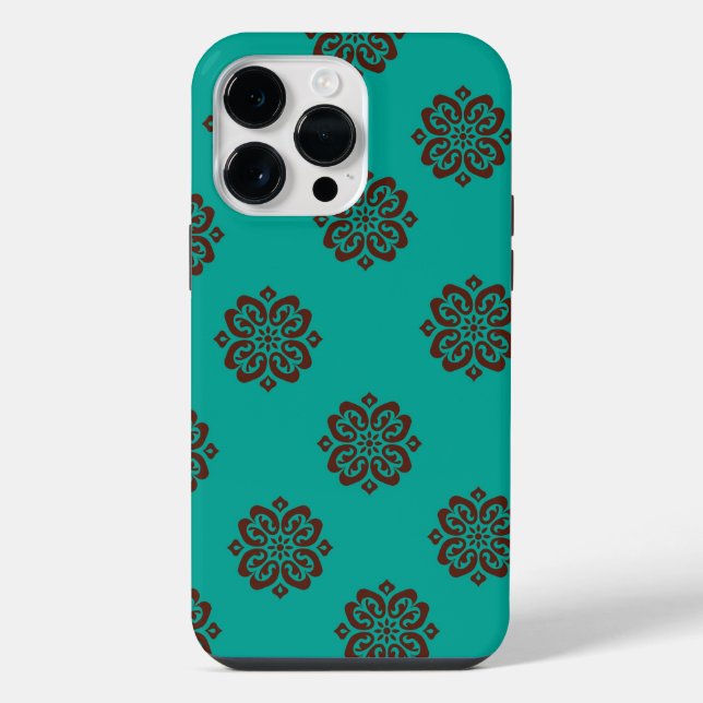 Funda Para iPhone "Desplazamientos de Crimson - Elegancia audaz" (Reverso )