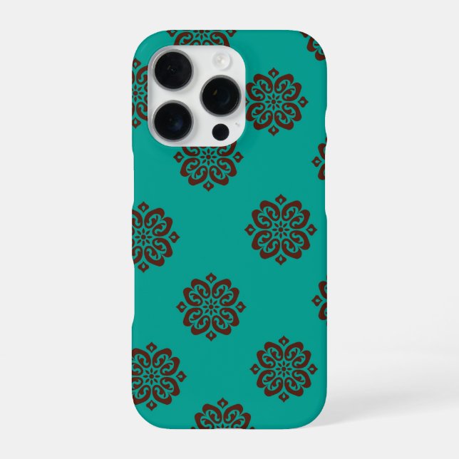 Funda Para iPhone "Desplazamientos de Crimson - Elegancia audaz" (Reverso)