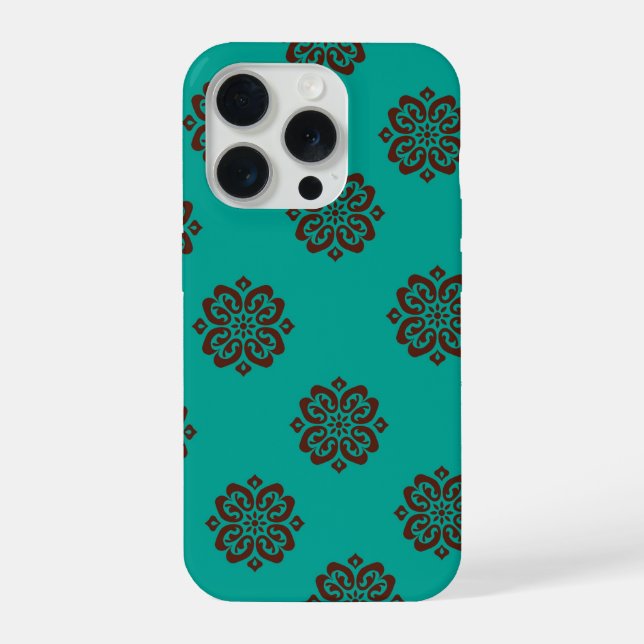 Funda Para iPhone "Desplazamientos de Crimson - Elegancia audaz" (Reverso )