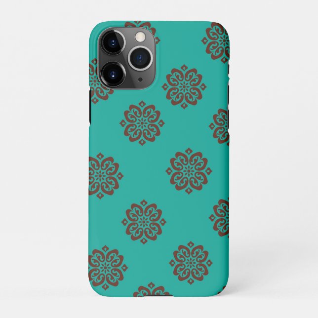 Funda Para iPhone "Desplazamientos de Crimson - Elegancia audaz" (Reverso)