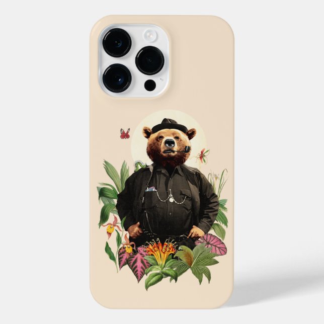FUNDA PARA iPhone DETECTIVO ANIMAL DEL OSO DE FANCÍA (Reverso)