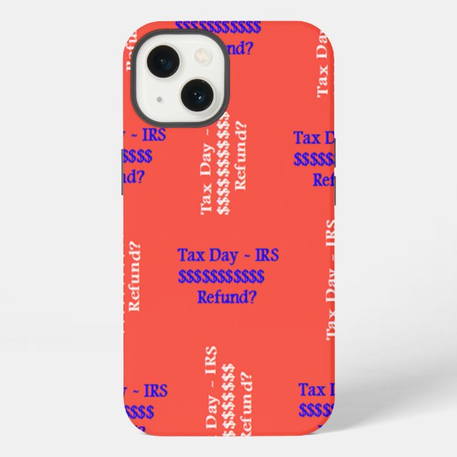 Funda Para iPhone Día de Impuestos  (Reverso )