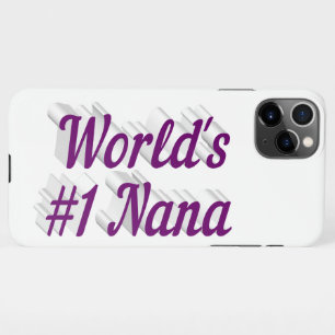 Funda Para iPhone 11Pro Max Día de la Madre de texto púrpura de Nana