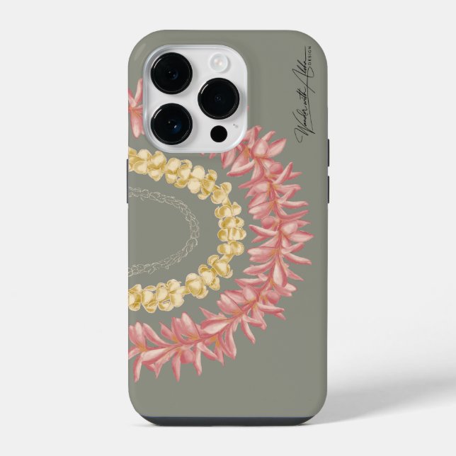 Funda Para iPhone Día de Lei de Wander With Aloha (Reverso )