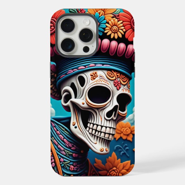 Funda Para iPhone Dia de los Muertos (Reverso )