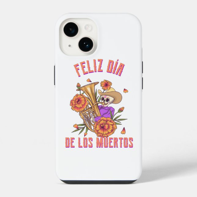 Funda Para iPhone Día De Los Muertos  (Reverso )