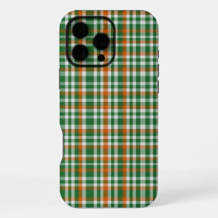 Funda Para iPhone 16 Pro Max día de San Patricio bandera de Irlanda gingham col