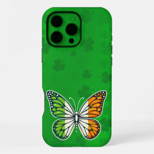Funda Para iPhone 16 Pro Max Día de San Patricio mariposa irlandesa