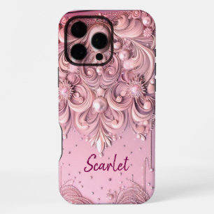 Funda Para iPhone 16 Pro Max Día de San Valentín elegante moderno y lindo con p