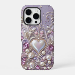 Funda Para iPhone 16 Pro Día de San Valentín elegante moderno y lindo con p