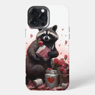 Funda Para iPhone 13 Pro Max Día de San Valentín poesía basura mapache