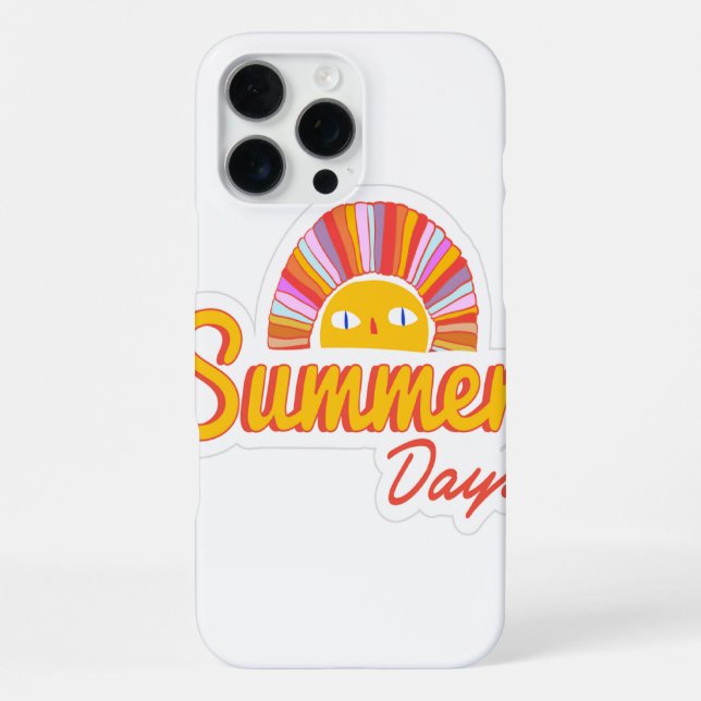 Funda Para iPhone Día de verano  (Reverso )