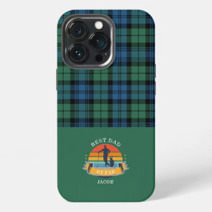 Funda Para iPhone 13 Pro Día del Padre Mejor Papá por Plaid Tartan Personal