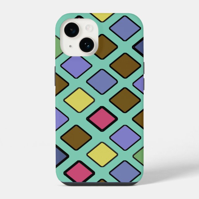 Funda Para iPhone DIAG SQUARES mixtos (Reverso )