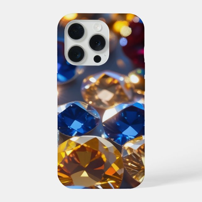 Funda Para iPhone Diamantes De Muchos Colores (Reverso )