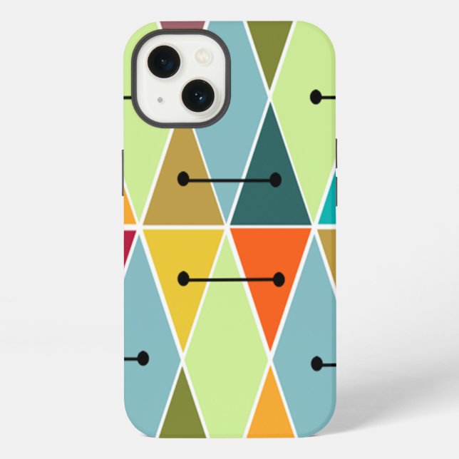 Funda Para iPhone Diamantes y Triángulos (Reverso )