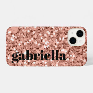 Funda Para iPhone 14 Diamantina rosada