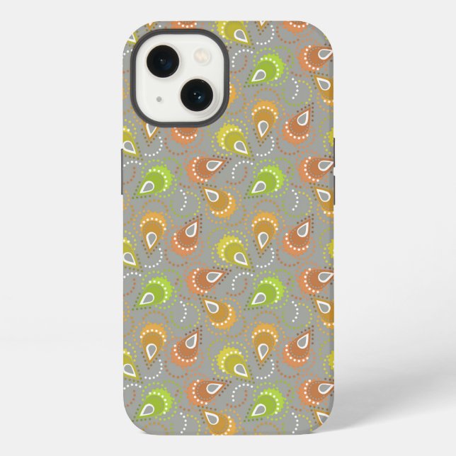 Funda Para iPhone Dibujo de cachemir. (Reverso )