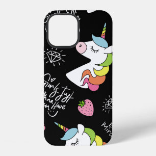Funda Para iPhone 12 Dibujos de unicornio, fresa, piña, helado