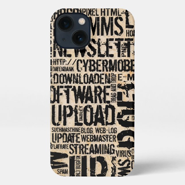 Funda Para iPhone Diccionario de computadoras - vintage (Reverso )
