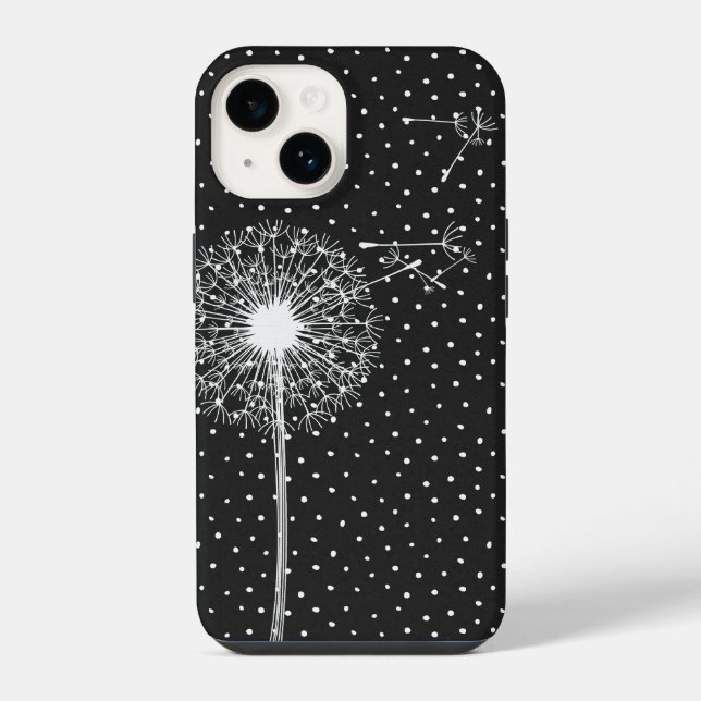 Funda Para iPhone Diente de León en Lunares  (Reverso )