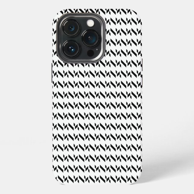 Funda Para iPhone dientes de perro negros y blancos (Reverso )