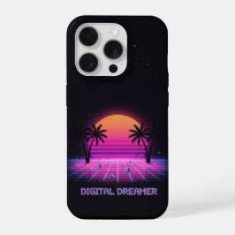 Funda para iPhone Digital Dreamer Neon Grid