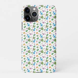 Funda Para iPhone 11Pro Dinosaurio gracioso, hojas