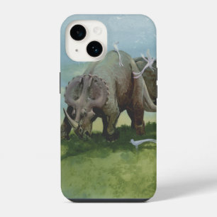 Funda Para iPhone 14 Dinosaurios antiguos, Centrosaurus pastando en pra