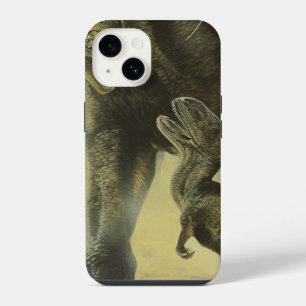 Funda Para iPhone 14 Dinosaurios de época, torvosauro y brachiosaurio