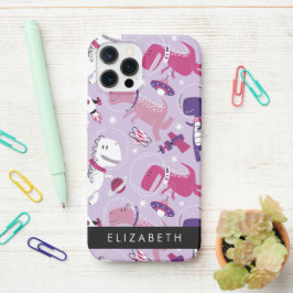 Funda Para iPhone 12 Pro Dinosaurios Espaciales, Dinosaurios Cutos, Estrell