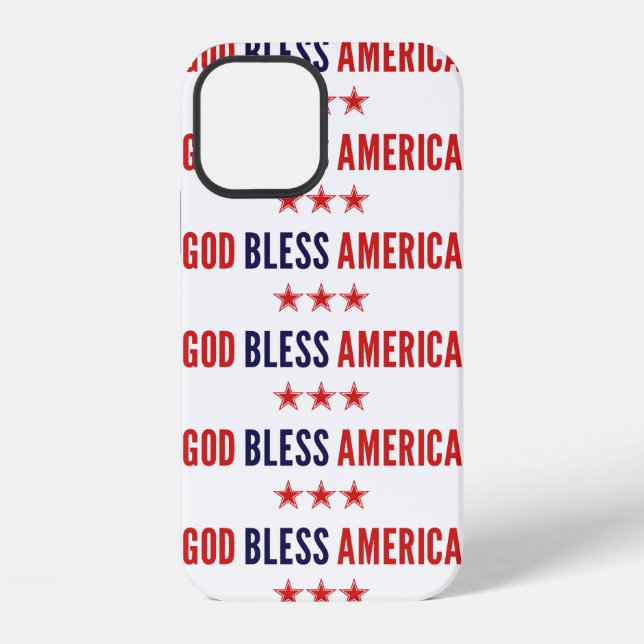 Funda Para iPhone Dios bendiga a Estados Unidos (Reverso )
