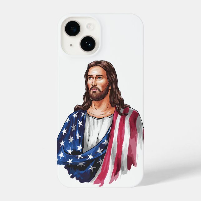 Funda Para iPhone Dios bendiga a Estados Unidos (Reverso )