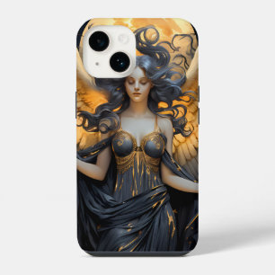 Funda Para iPhone 14 Diosa Alada Encantadora Hechicera Dark Academia