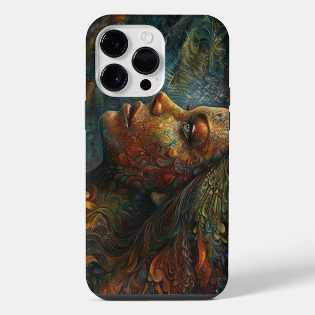 Funda Para iPhone Diosa ilustrada surrealista (Reverso )