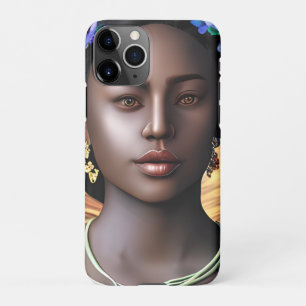 Funda Para iPhone 11Pro Diosa Negra   Arte de IA de Mujer Afroamericana